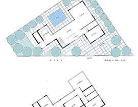 Nro 66 kilpailuun make a modern architectural design/plan for a 3 bedroom 2 story house with a pool sitting on a 300 square meter lot. käyttäjältä Anjulas