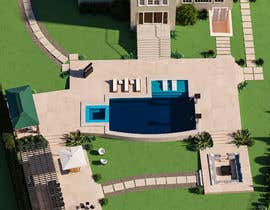#76 untuk Landscape/pool designer/architect to create 3d design of back yard with pool oleh hammasJ