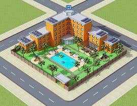 Alfr3dof tarafından Mobile Game Content: 3 out of 100 buildings for a mobile city builder game için no 124