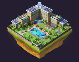 Alfr3dof tarafından Mobile Game Content: 3 out of 100 buildings for a mobile city builder game için no 145