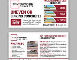 #50 dla Mail out postcard/brochure/flyer Ad for poly urethane foam concrete lifting przez TheCloudDigital
