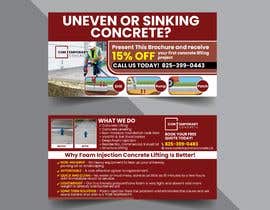 #28 dla Mail out postcard/brochure/flyer Ad for poly urethane foam concrete lifting przez abidborhan