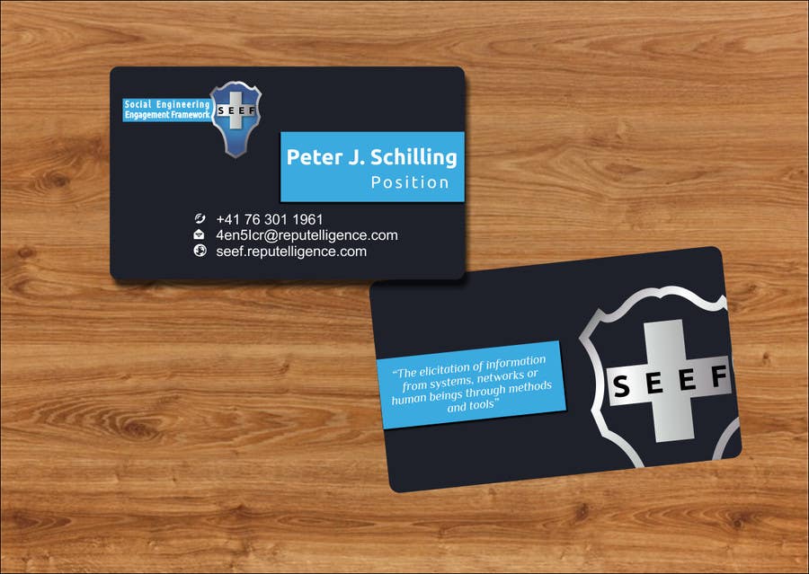Contest Entry #1 for                                                 Corporate Identity – create a business card design to win
                                            