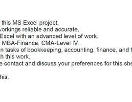 #17 untuk sheet excel for accounting oleh AQworks