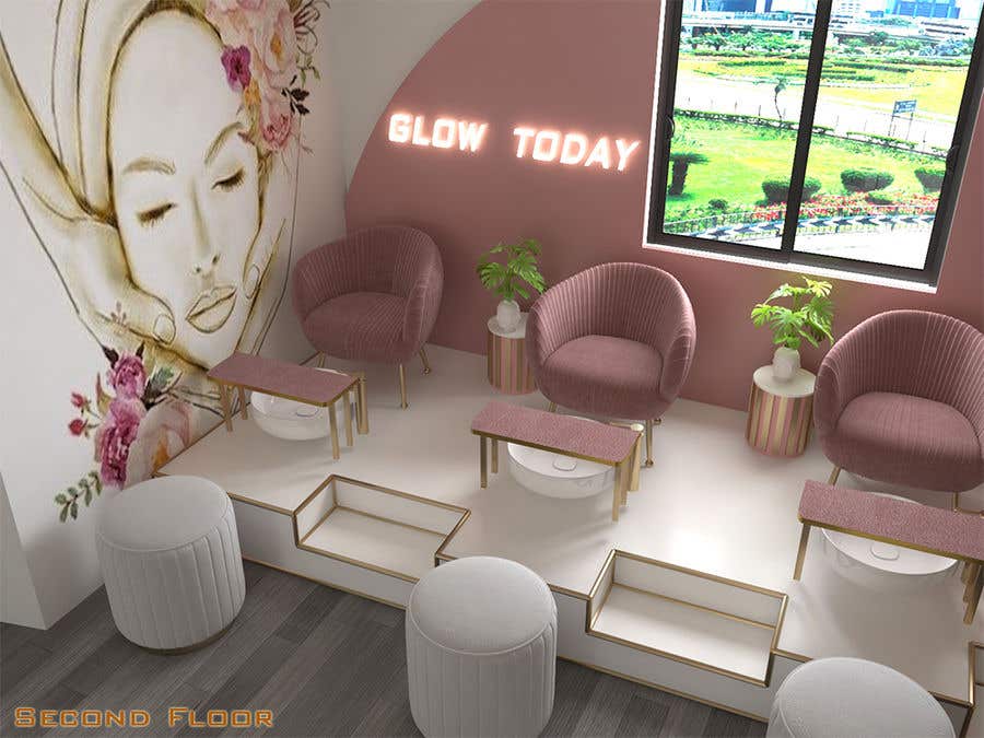 Participación en el concurso Nro.150 para                                                 3D Interior Design for Hair salon
                                            