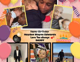 #57 pentru Looking for someone to do a A5   happy birthday collage for my son de către hridoykumar24