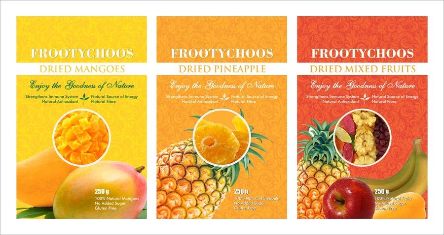 Penyertaan Peraduan #20 untuk                                                 Packaging design for Dried Fruits
                                            