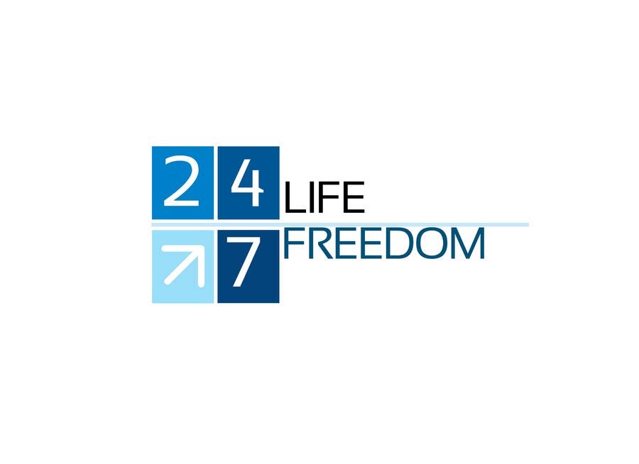 Penyertaan Peraduan #60 untuk                                                 Design a Logo for "24/7 Life Freedom"
                                            