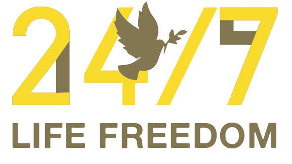 Penyertaan Peraduan #72 untuk                                                 Design a Logo for "24/7 Life Freedom"
                                            