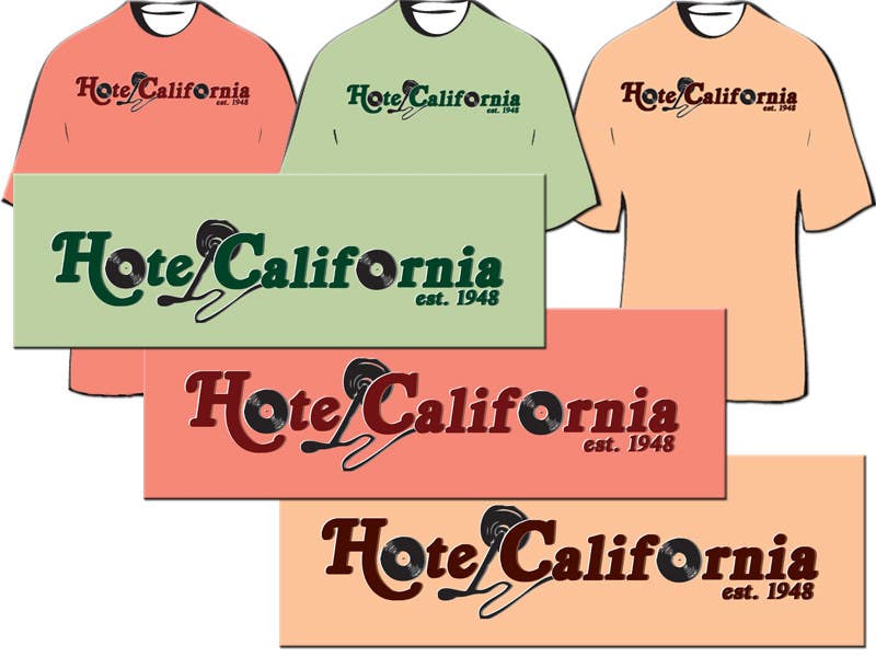 Contest Entry #74 for                                                 Vintage T-shirt Design for HOTEL CALIFORNIA
                                            