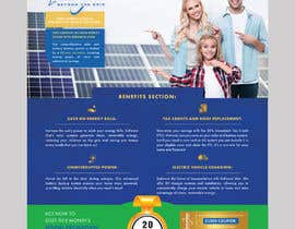 #263 untuk Residential Solar and Battery system flyer oleh grapkisdesigner