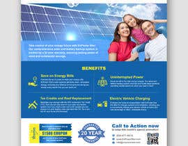 #260 untuk Residential Solar and Battery system flyer oleh abrarsumon