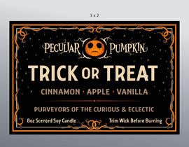 #175 для Label Designer Wanted: Create a Candle Label design for a dark, spooky, and Halloween-themed brand named Peculiar Pumpkin от trudgett