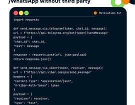 JosephDcosta11 tarafından Send Message Via Telegram/Viber/WhatsApp without third-party using c# için no 1