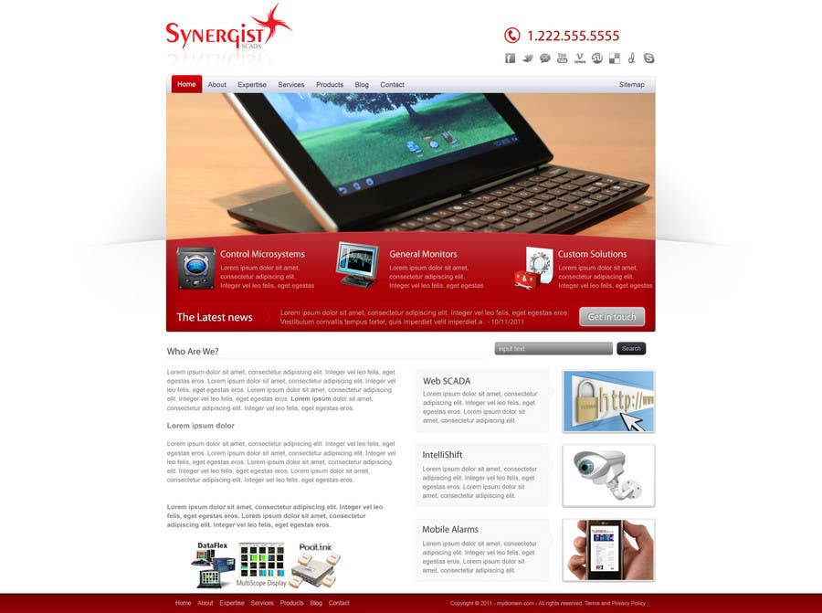 Contest Entry #11 for                                                 Wordpress Theme Design for Synergist SCADA INC
                                            