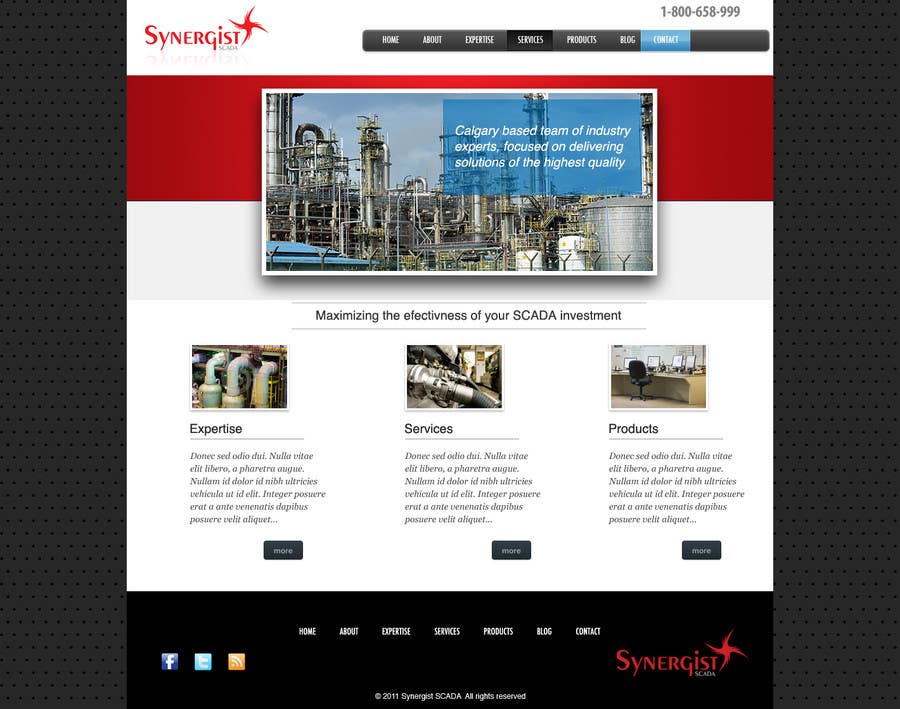 Contest Entry #14 for                                                 Wordpress Theme Design for Synergist SCADA INC
                                            
