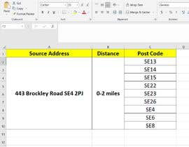 #9 untuk Find UK post codes within a range of X miles based on driving distance oleh B2BLeadFinder