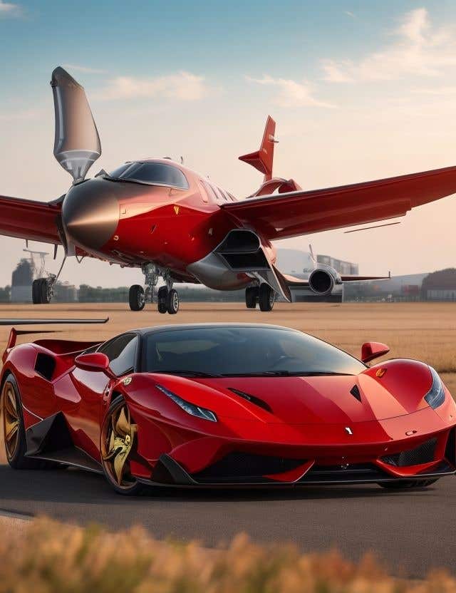 Proposition n°40 du concours                                                 Design exterior of private jet to look like a supercar
                                            