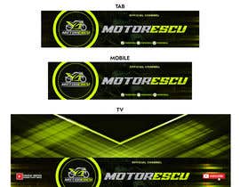 moksadul123 tarafından YouTube channel logo and cover for a motorcyle vlog için no 383