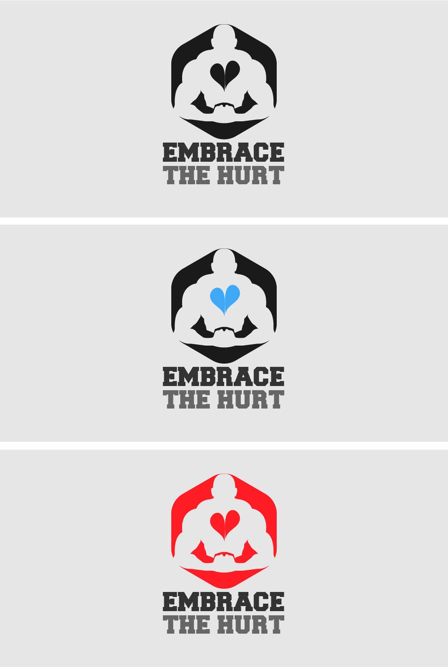 Kilpailutyö #101 kilpailussa                                                 Embrace The Hurt- Logo Design
                                            