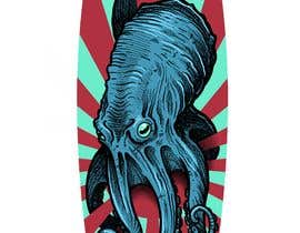 #140 untuk Octopus and Rising Sun Illustration oleh djvaldovinos