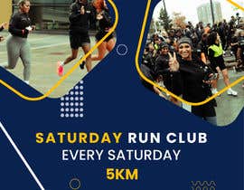 Nro 190 kilpailuun Poster for a run club käyttäjältä abdurroman12345