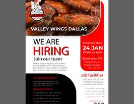 Nro 86 kilpailuun Valley Wings Dallas Flyer-Wing Restaurant Hiring käyttäjältä azmalhtech