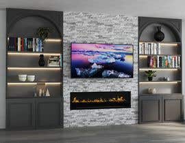 #11 for 3d rendering of a fireplace and cabinets  in my great room af ScoliftInteriors