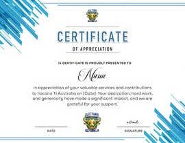 #51 untuk Certificate of Appreciation Template Creation oleh adhishe1126