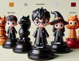 #7 for 3D printer designs for colour Harry Potter chess characters af JuanGarcia12001