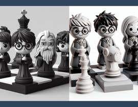 nº 51 pour 3D printer designs for colour Harry Potter chess characters par omar680 