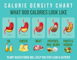 Nro 50 kilpailuun Make infographic of stomachs with food in them (calorie density) käyttäjältä topflightdesign