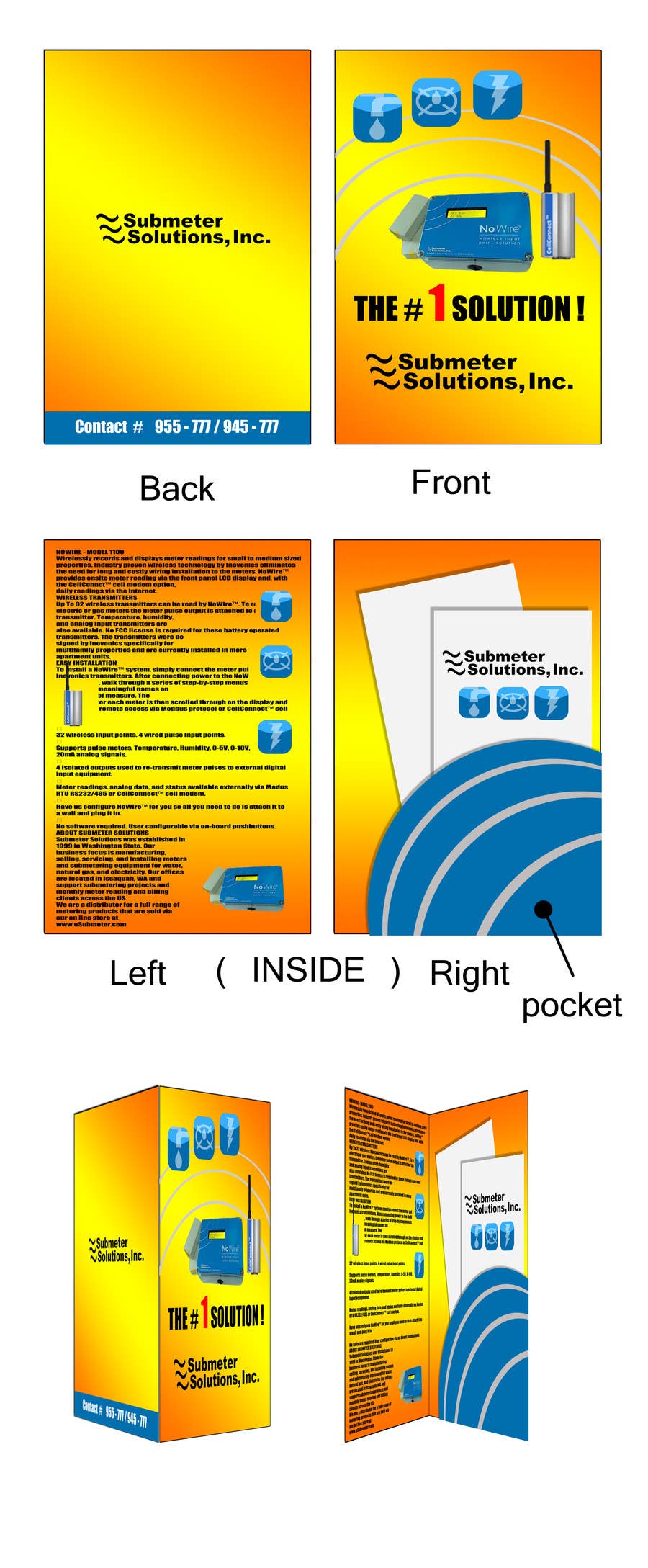 Penyertaan Peraduan #1 untuk                                                 Sales Pocket Folder/Brochure
                                            