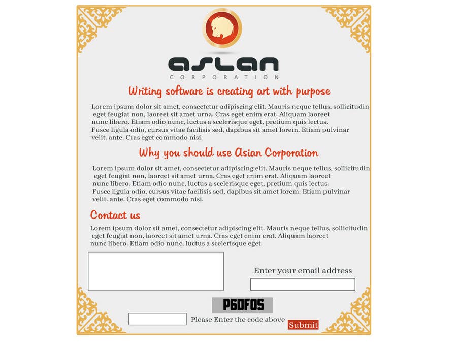 Natečajni vnos #8 za                                                 Graphic Design for Aslan Corporation
                                            