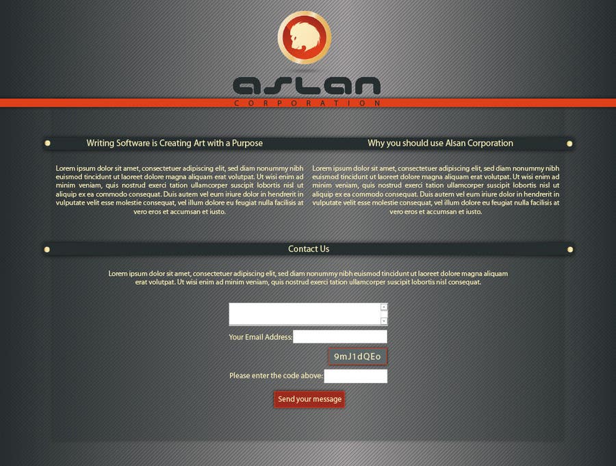 Participación en el concurso Nro.26 para                                                 Graphic Design for Aslan Corporation
                                            