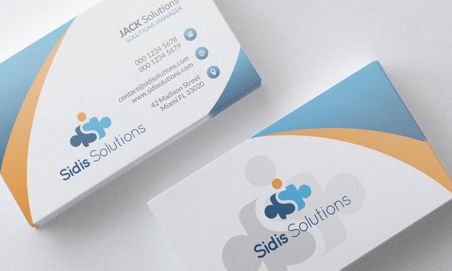 Bài tham dự cuộc thi #8 cho                                                 Design some Business Cards for Sidis Solutions
                                            