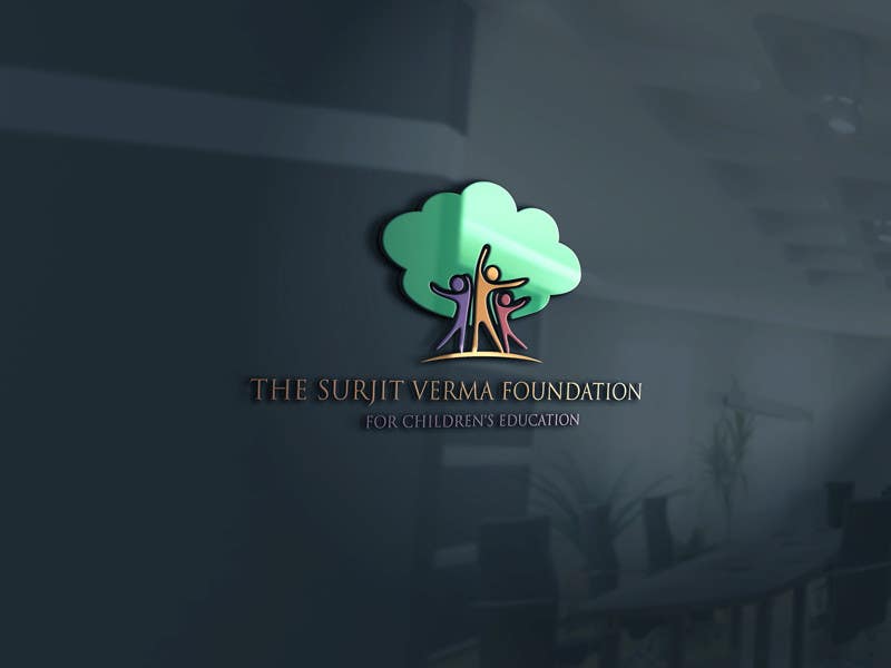 Penyertaan Peraduan #45 untuk                                                 Design a Logo for "The Surjit Verma Foundation for Children's Education"
                                            