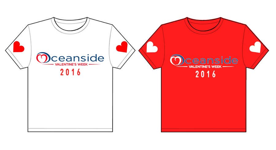 Konkurrenceindlæg #83 for                                                 Design a T-Shirt for Oceanside Valentine Week
                                            