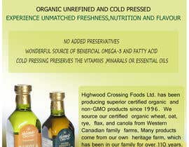 #17 for Design a sell sheet - organic food product af pkakshaykumar