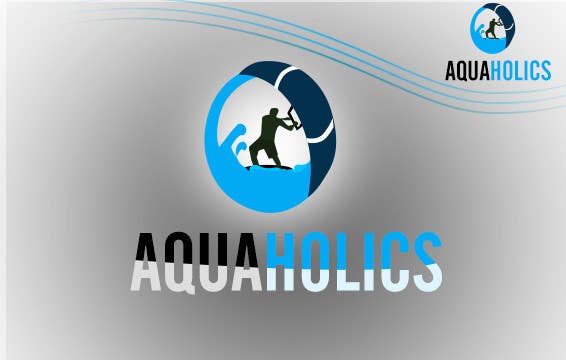 Proposition n°65 du concours                                                 Logo for Aquaholics Kitesurfing
                                            