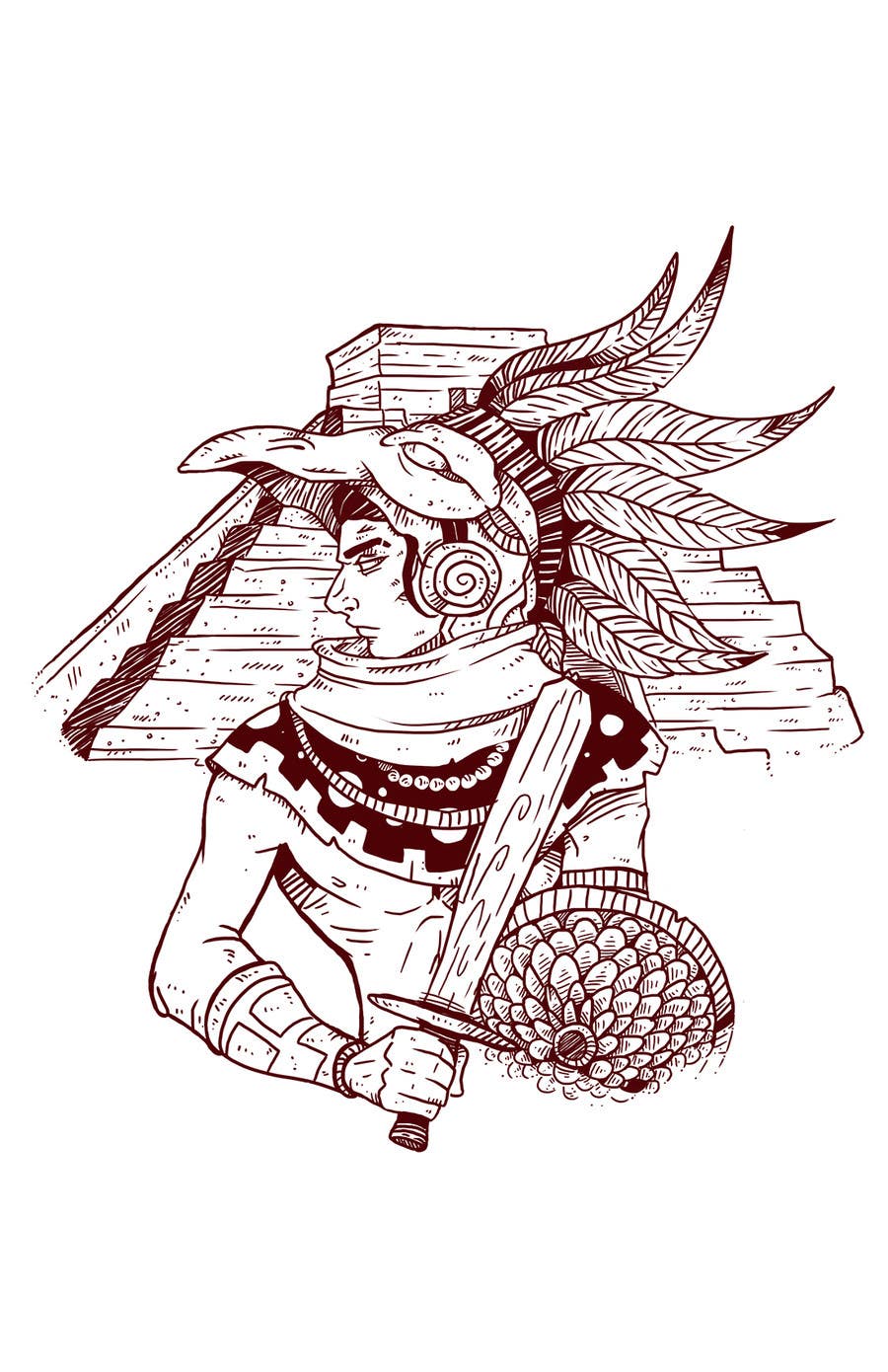 Kilpailutyö #18 kilpailussa                                                 Diseñar una camiseta for cultura azteca
                                            