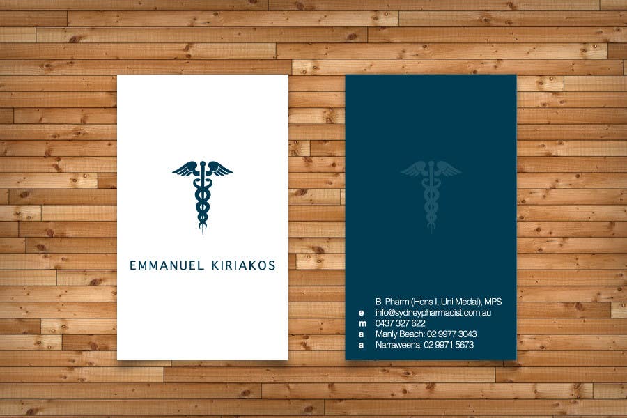 Contest Entry #139 for                                                 Business Card Design for retail pharmacist based in Sydney, Australia
                                            