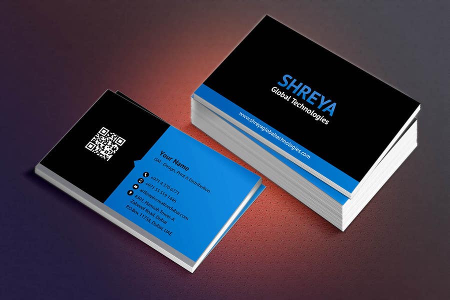 Bài tham dự cuộc thi #25 cho                                                 Design some Business Cards for Shreya Global Technologies
                                            