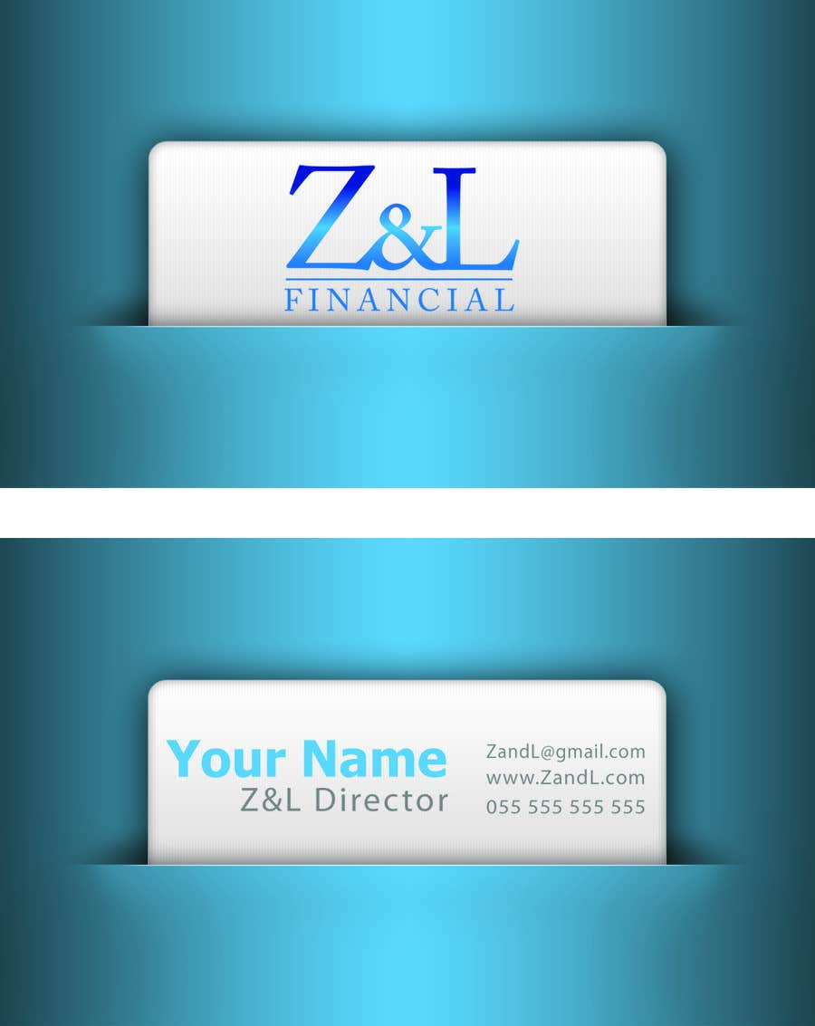 Bài tham dự cuộc thi #100 cho                                                 Design some Business Cards for Z and L financial
                                            