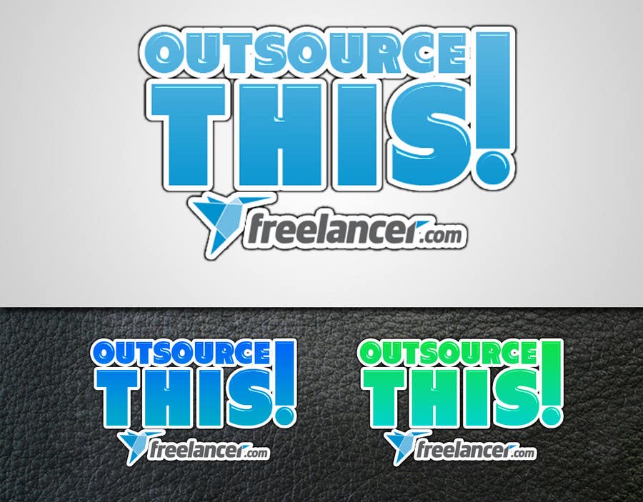 Intrarea #157 pentru concursul „                                                Logo Design for Want a sticker designed for Freelancer.com "Outsource this!"
                                            ”