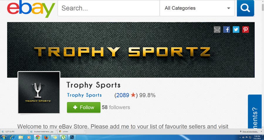 Bài tham dự cuộc thi #47 cho                                                 Design a Logo for Trophy Sportz
                                            