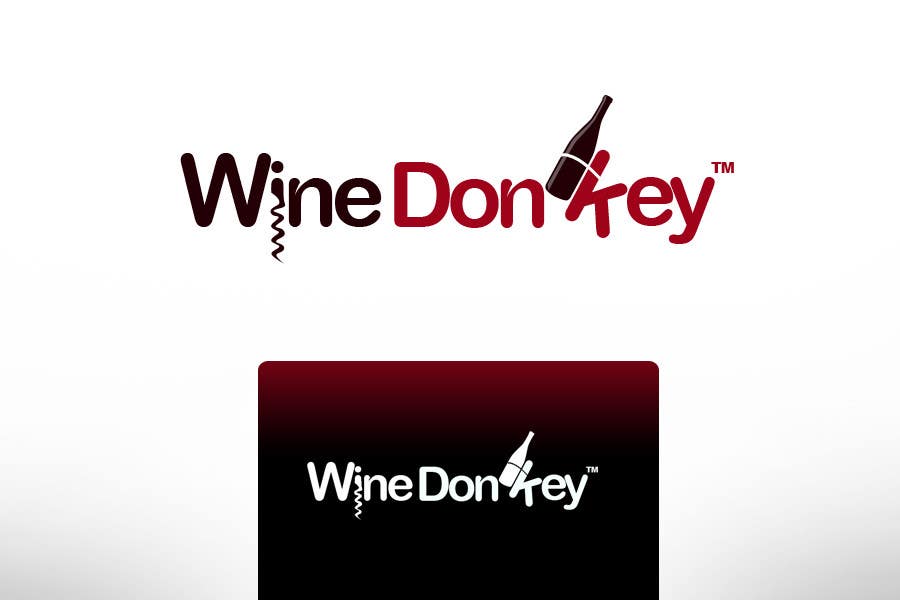 Συμμετοχή Διαγωνισμού #348 για                                                 Logo Design for Wine Donkey
                                            