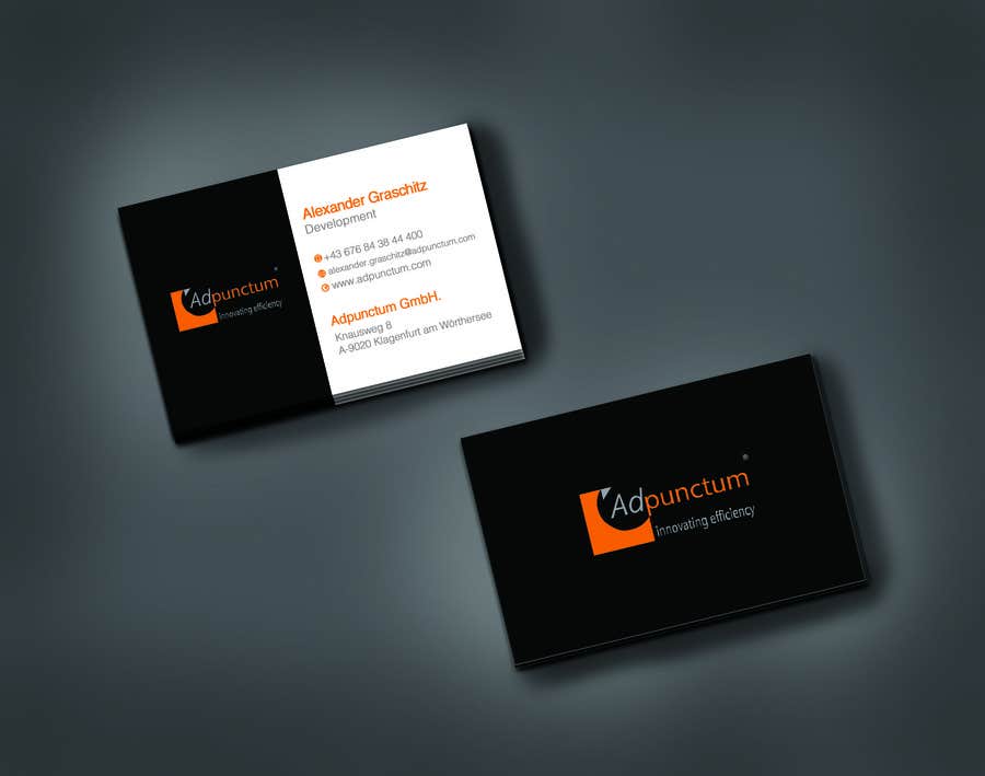 Participación en el concurso Nro.24 para                                                 Design some Business Cards for Adpunctum GmbH
                                            