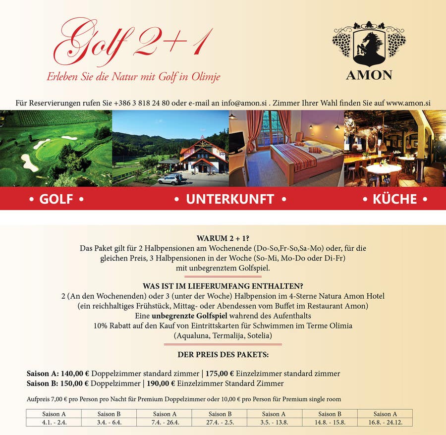 Bài tham dự cuộc thi #1 cho                                                 Design a Banner Golf 2+1 in german
                                            