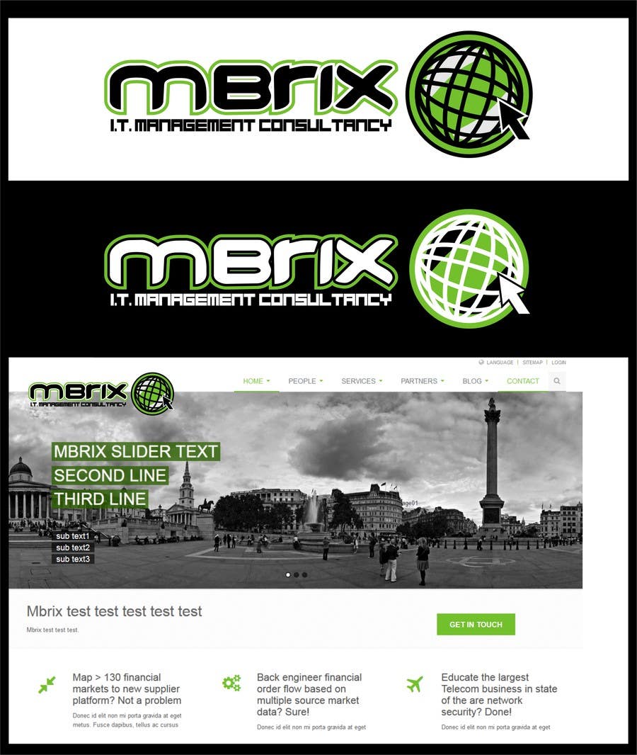 Konkurrenceindlæg #116 for                                                 Design a logo for Mbrix IT management consultancy
                                            